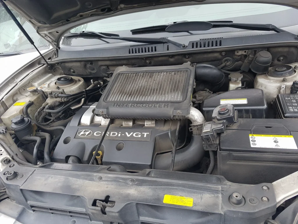 Used car inspection before export at Korean auto yard