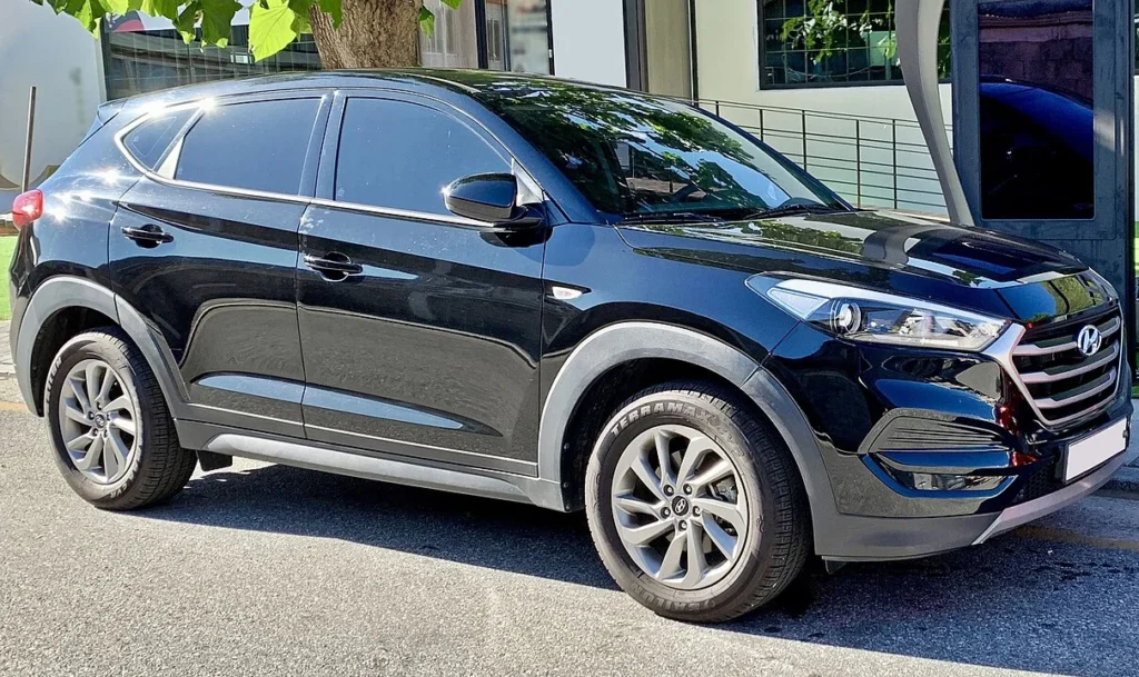 Hyundai Tucson TL third generation 2018 model front angle