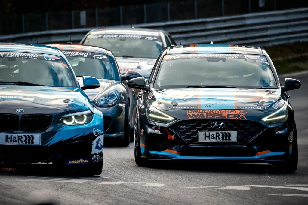 Hyundai IONIQ 5 N electric performance vehicle racing on track